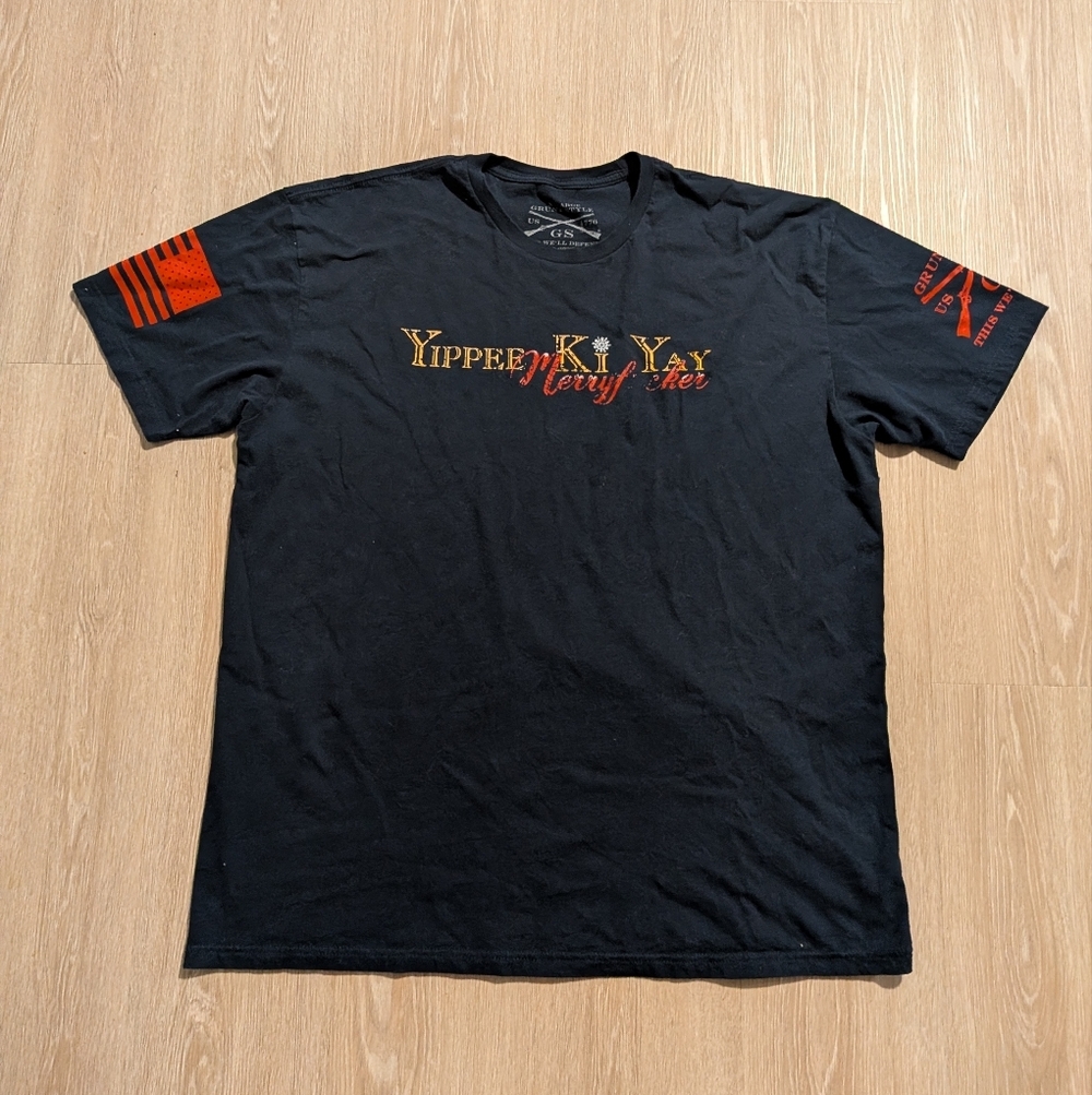 Grunt Style Shirt Men's XXL Yippee Ki Yay Short Sleeve